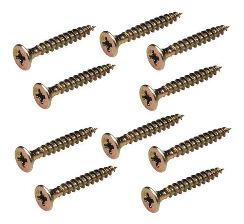 Tornillo Fix 3.5 X 16 Caja De 500 Unidades Madera Dorado