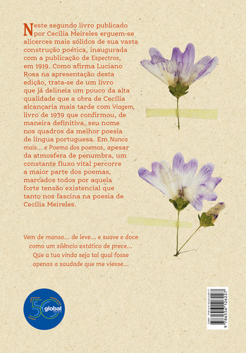 Nunca Mais... E Poemas Dos Poemas, De Meireles, Cecília., Vol. 1. Editorial Editora Global, Capa Mole Em Português
