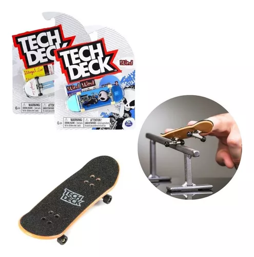 Mini Skate Dedo Fingerboard C/ Lixa Techdeck Skateboard 96mm