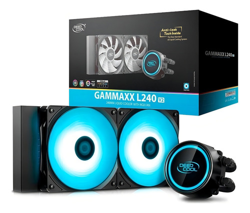 Water Cooler Gammaxx L240 V2 Deepcool White 240mm Intel Amd Led Rgb