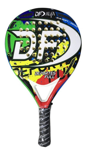 Paleta De Padel Modelo Df Alfa Eva Soft + Carbono + Envio!!