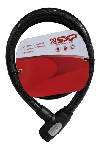 Linga Sxp 1.20 Mts Cable Acero Seguridad Moto Bici - Gaona!