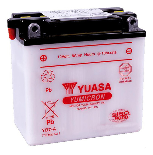 Imagen 1 de 9 de Batería Moto Yuasa Yb7-a