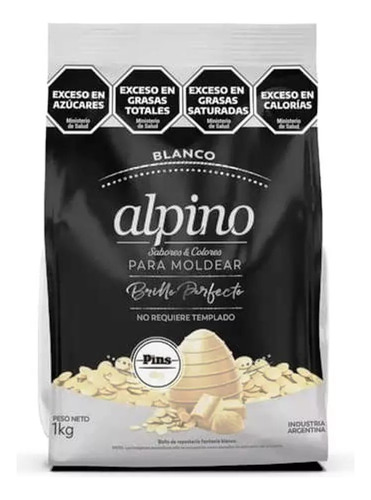 Chocolate Alpino Pins Por 6kg¡¡super Oferta!!!Para Moldear