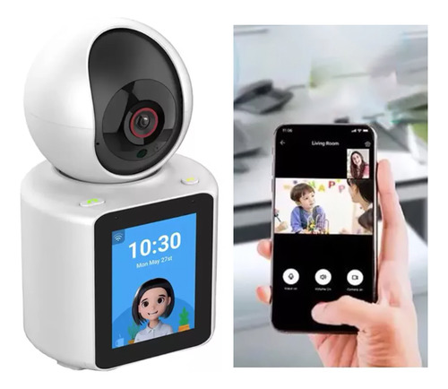 Monitor De Bebé Con Cámara Ip Wifi 2.4g 360°voz Y Video