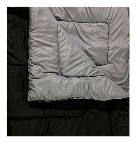 Imagen 3 de 5 de Acolchados Liso Reversible M.fibra 1 Plaza Invierno Abrigado