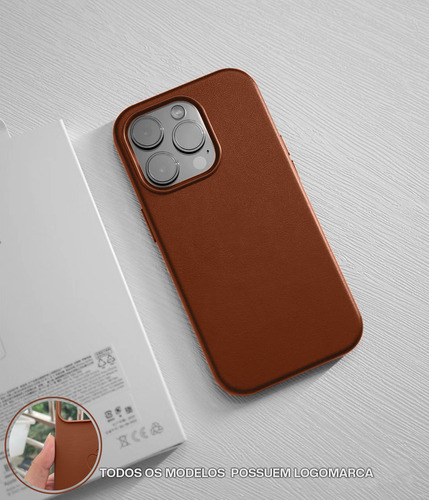 Capa Capinha Case Couro Premium Magsafe Protetora Para iPhone 11 12 13 13 Pro 13 Pro Max 14 14 Plus 14 Pro 14 Pro Max 15 15 Plus 15 Pro 15 Pro Max