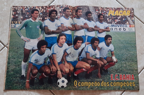 Revista Placar 451 Flamengo Pôster Bahia (Usado)