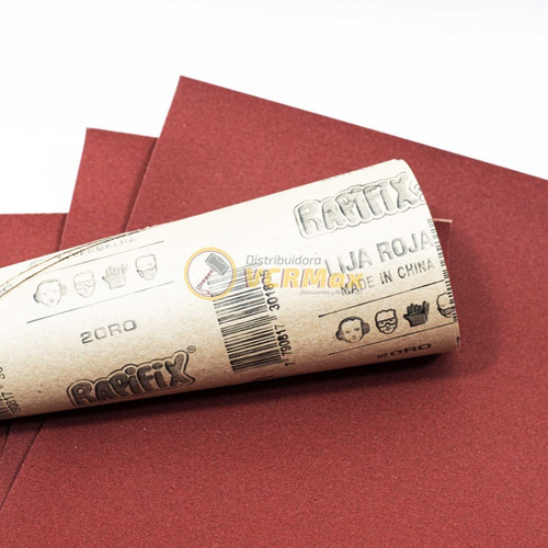 Imagen 4 de 10 de Papel Lija Para Madera Rubi Pack X 10 Grano 80