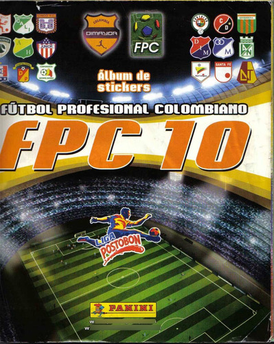 Album Futbol Profesional Colombiano 2010 Panini