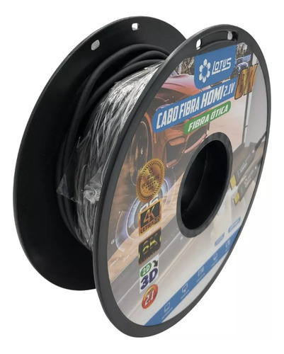 Cabo Hdmi Fibra Optica 2.1 25 Metros 8k Ultra Hd Banhado 3d
