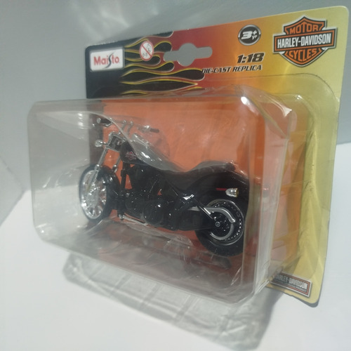 Miniatura Harley Davidson Fxstb Night Train 2002 Maisto 1:18 Preto