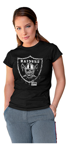 Playera Raiders Casual Para Uso Comun