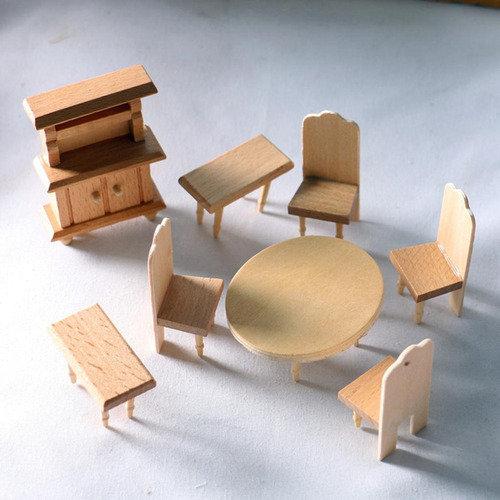 Juego De Muebles De Casa De Muñecas Juego De Comedor