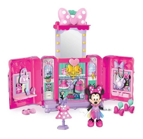 Closet De Minnie Mouse Glam & Go Interactivo Luces Y Sonido!