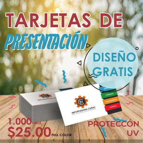 Tarjetas De Presentación, Flyers, Imprenta, Diseño Gratis