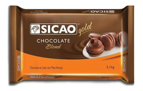 Barra Chocolate Sicao Blend Gold 2,1kg