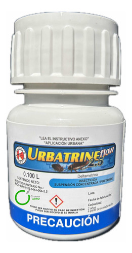 Urbatrine Flow Insecticida Cucarachas Arañas Chinches 100 Ml