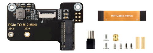 Placa Adaptadora Para Raspberry Pi5 Pcie A M.2 Compatible Co
