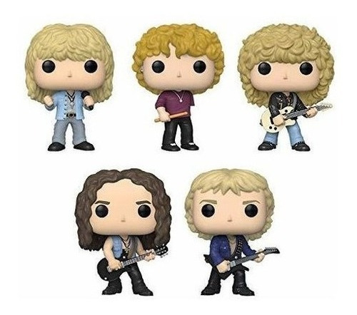 Funko Pop! Def Leppard Set Completo - 5 Figuras