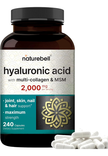 Acido Hialuronico Con Multicolageno Y Msm Naturebell 240 Cap