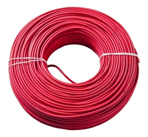 Imagen 1 de 1 de Rollo 100 Mts Cable Thw 12 Cu 100% Cobre. Rojo Marca Cabel
