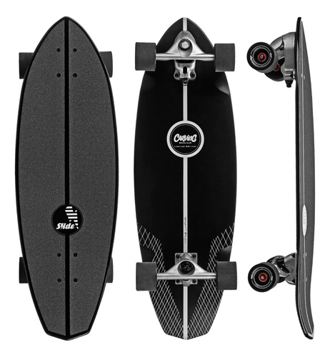 Slide Surfskate Street Surf Skateboard Talla De Diamante 32.