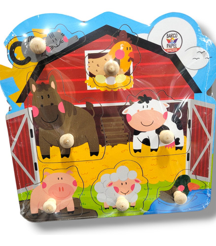 Puzzle Rompecabezas De Madera Infantil - Encastre De Calidad