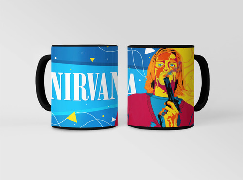 Taza Mágica De Nirvana-kurt Cobain - Bandas De Rock 01