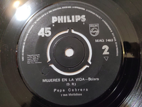 Vinilo Single De Pepe Cabrera --fatal Sentencia ( B146 (Usado)