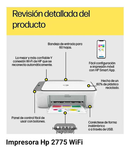 Impresora Hp Deskjet Ink Advantahge 2775 