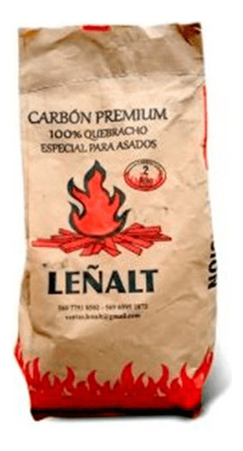 Carbon Premium Leñalt 100% Quebracho Asados 2 Kilos