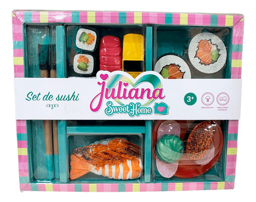 Juliana Set De Sushi De Juguete 19 Piezas