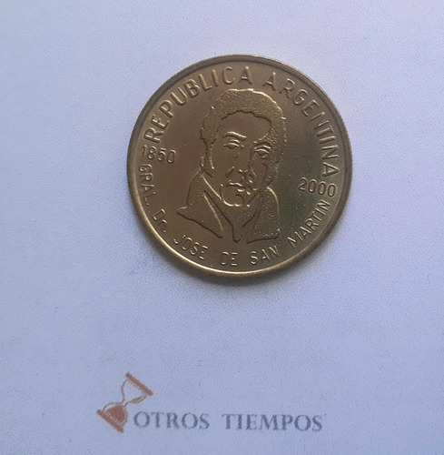 Moneda Argentina 50 Centavos General Jose De San Martin 2000
