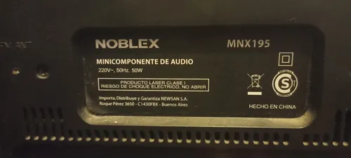 Equipo De Música Noblex Mnx 195 Negro 170 W (Usado)