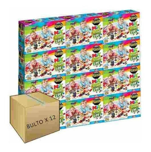 Cajas De Bloques Por Mayor Rasti Mix 200 Bulto  X 12