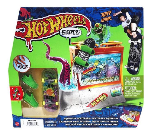 Hot Wheels Skate De Dedo Aquario Skatepark Mattel Hgt91