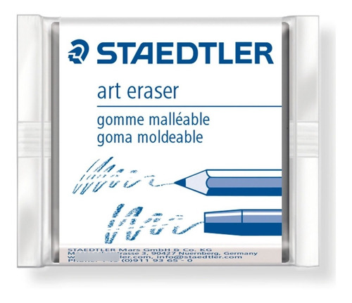 Goma De Borrar Staedtler Art Eraser Moldeable Ideal Artistas