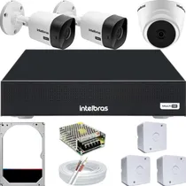 Comprar Kit Câmeras Intelbras Infravermelho Dvr Mhdx 4ch Dome Bullet