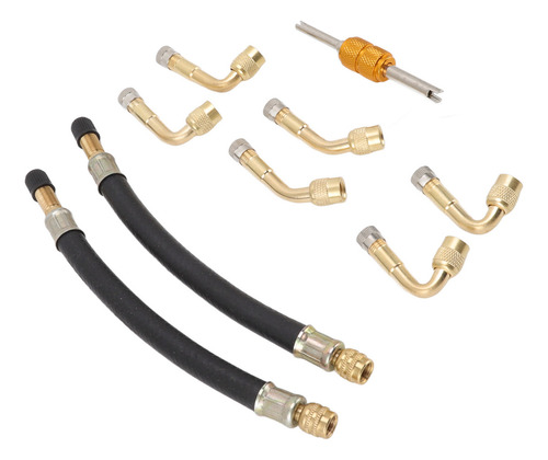 Extensiones De Válvula De Neumático Y Adaptador De Extensión