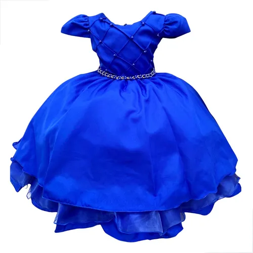 Vestido Dama Honra Azul Royal MercadoLivre