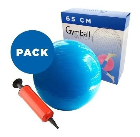 Pelota De Pilates 65 Cm + Inflador + Caja