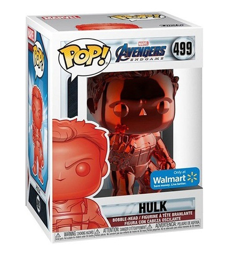 Funko Pop! Marvel - Hulk (red & Chrome) Walmart Exclusive
