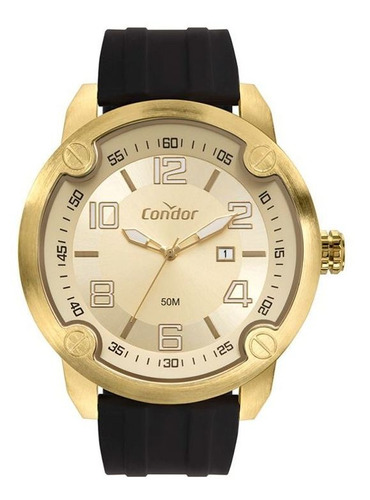 Relógio Condor Masculino Civic Copc32dm/5d Cor da correia Dourado