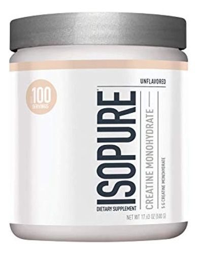 Isopure Polvo De Monohidrato De Creatina Sin Sabor 500 G (el