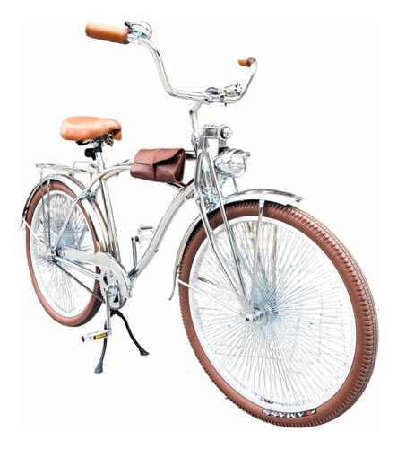 Bicicleta Vintage Retro Clásica Urbana Ventash Bike Equipada Cruiser Rodada 26 Rin 72 Rayos 