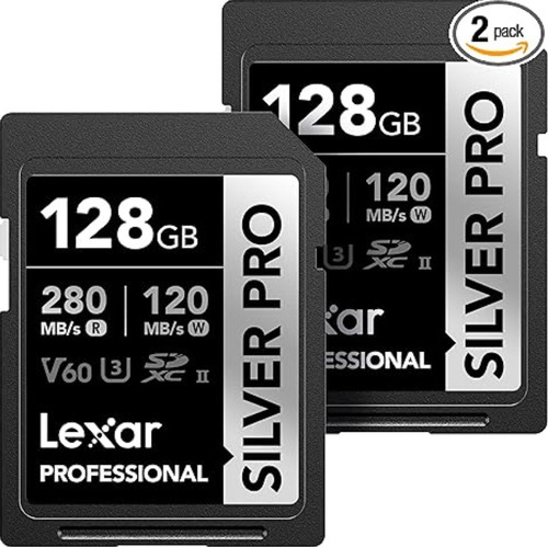 Memoria Sdxc Lexar Profesional 128gb Uhs-ii R280mb 4k V60 X2