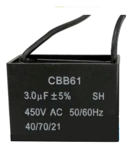 Capacitor/condensador Aires Acond Y Ventilador 3uf 450vac