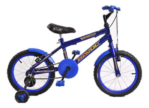 Bicicleta Infantil Havoc Aro 16  Para Crianças Rodinhas Azul