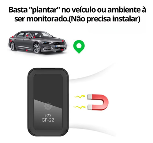 Rastreador Portátil Espião Escuta Tempo Real Pega Traição